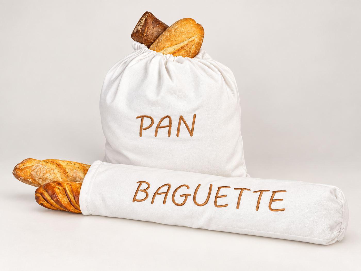 Bolsas de pan y baguettes artesanales